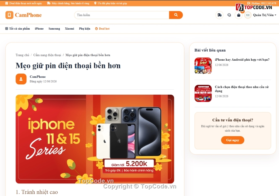 Website bán hàng,Web bán hàng,chat bot